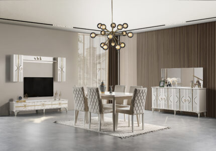 KRİSTAL YEMEK ODASI TAKIMI