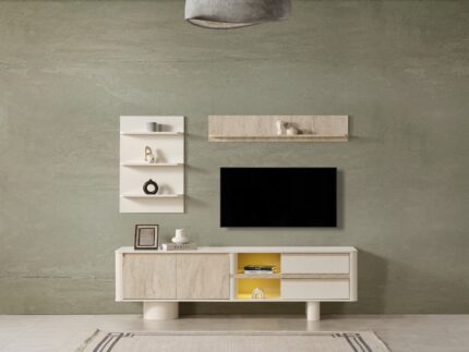 TRAVERTEN AYTAŞI TV ÜNİTESİ